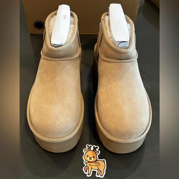 🧸BNIB UGG ULTRA MINI PLATFORM SAND BOOTS WOMENS 7🧸 - Picture 4 of 9
